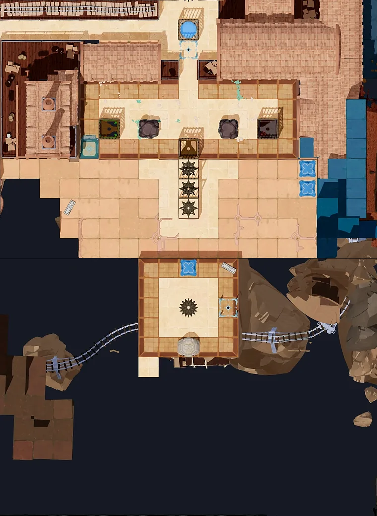 Map of Beam Computation with every puzzle entrance numbered