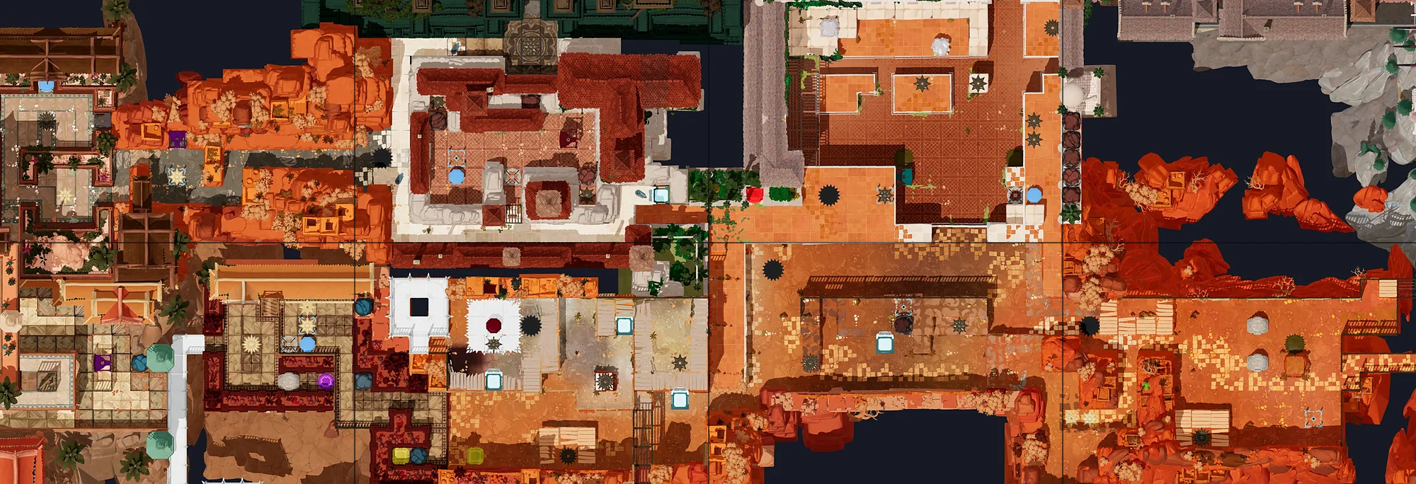 Map of Elevators with every puzzle entrance numbered