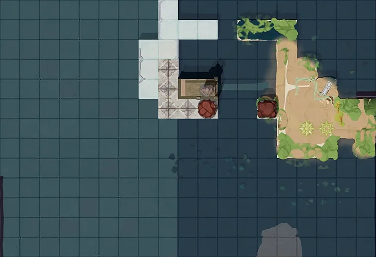Map of Four Together with every puzzle entrance numbered