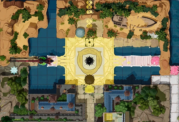 Map of Heroes Together with every puzzle entrance numbered