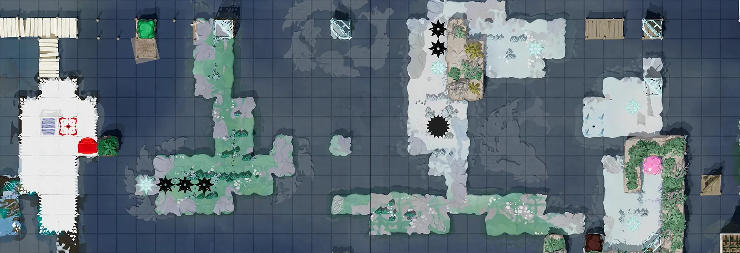 Map of Mirrorable Mirrors with every puzzle entrance numbered