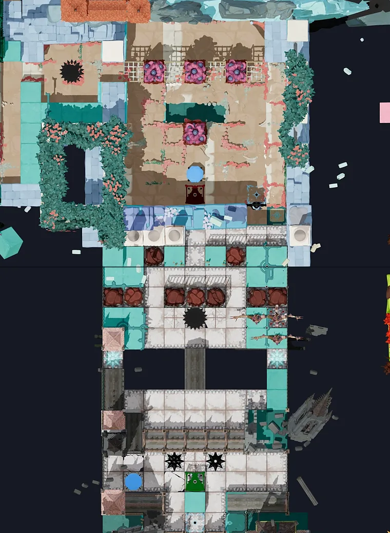 Map of Monsters, Through with every puzzle entrance numbered