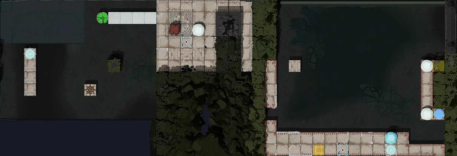 Map of Skipping, Misc Beams with every puzzle entrance numbered