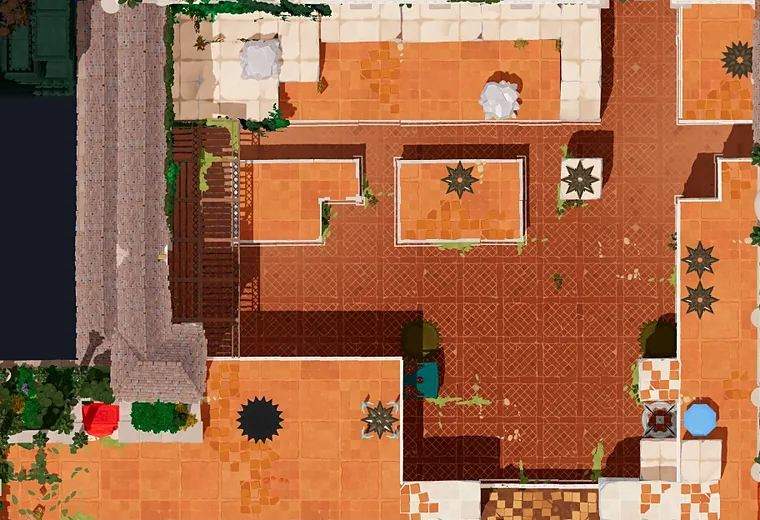 Map of Strength with every puzzle entrance numbered