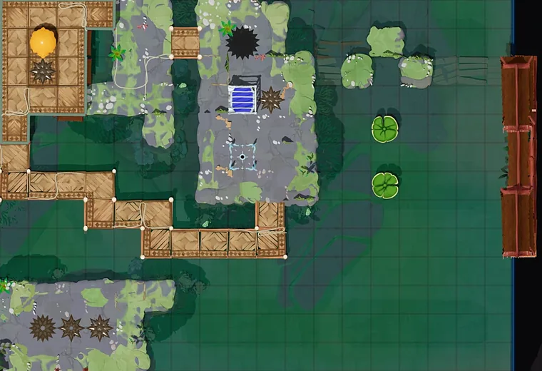 Map of Vertical Mirror Skipping with every puzzle entrance numbered