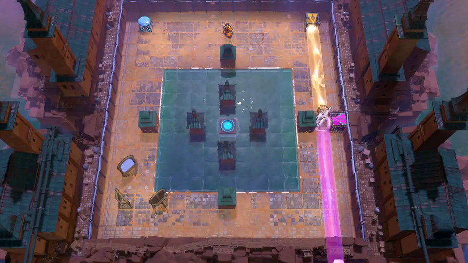 Beams, Mirrorably puzzle 9 in game