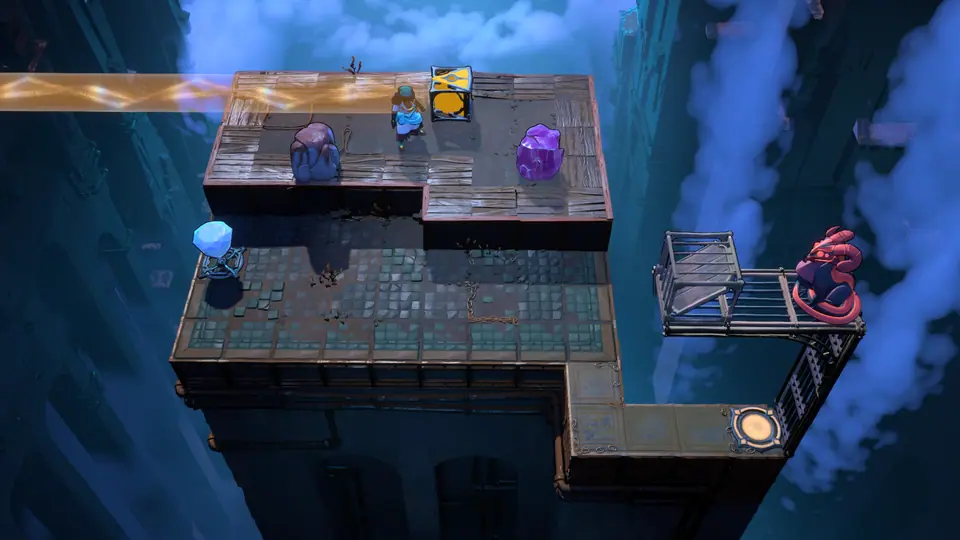 Double Beam Falling puzzle 17 in game