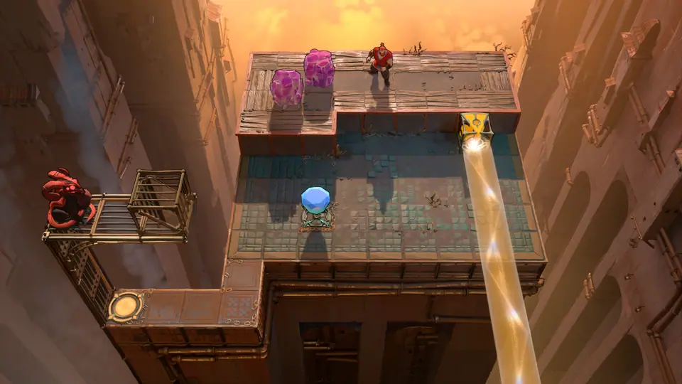 Double Beam Falling puzzle 18 in game