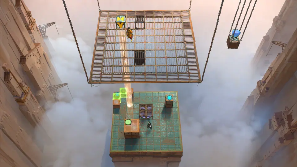 Double Beam Falling puzzle 7 in game