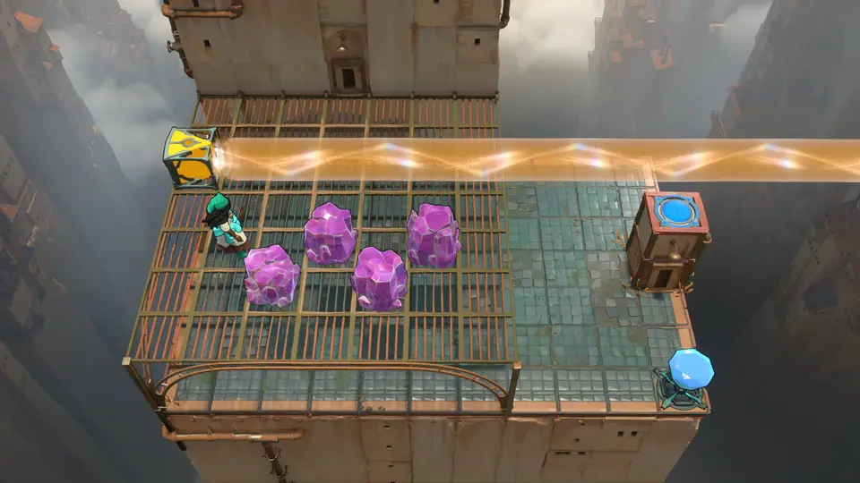 Double Beam Falling puzzle 9 in game