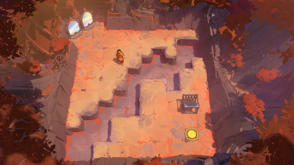 Mirrors and Buttons puzzle 1 in game
