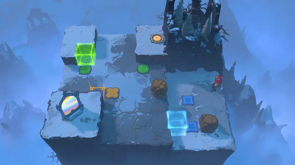 Mirrors and Buttons puzzle 3 in game