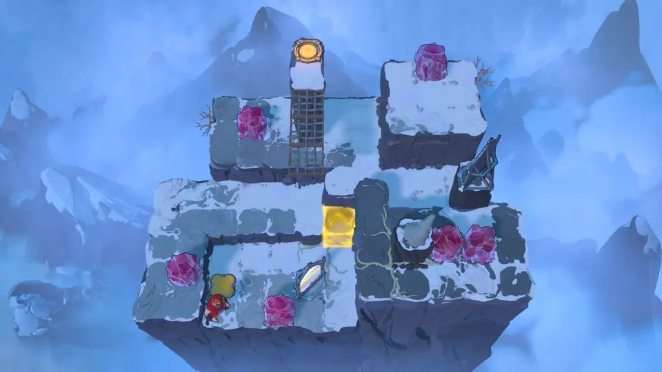 Mirrors and Buttons puzzle 4 in game