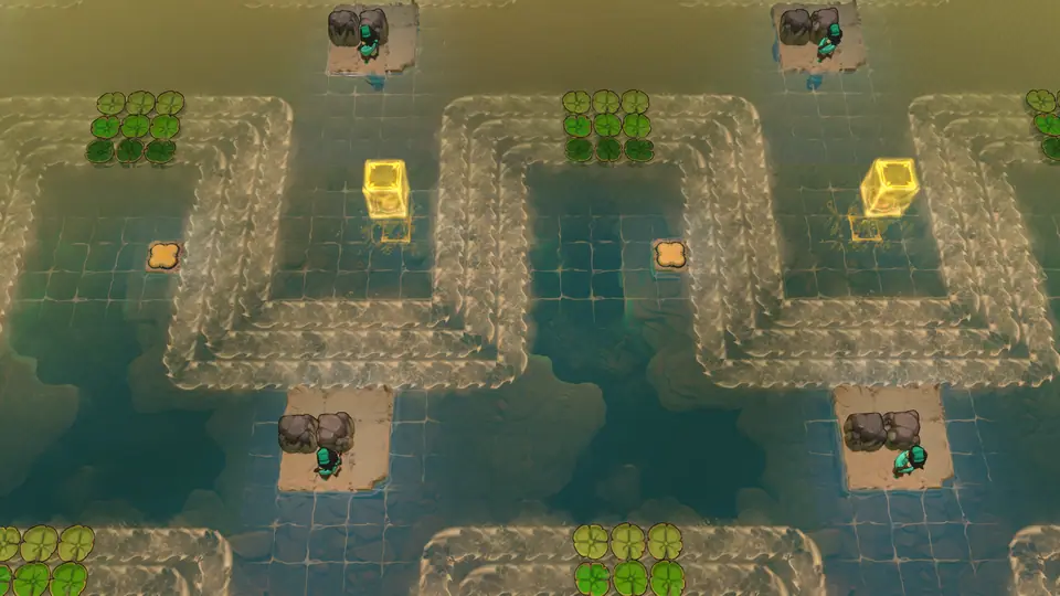Mirrors and Rivers puzzle 1 in game