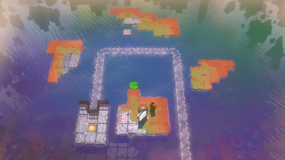 Mirrors and Rivers puzzle 5 in game