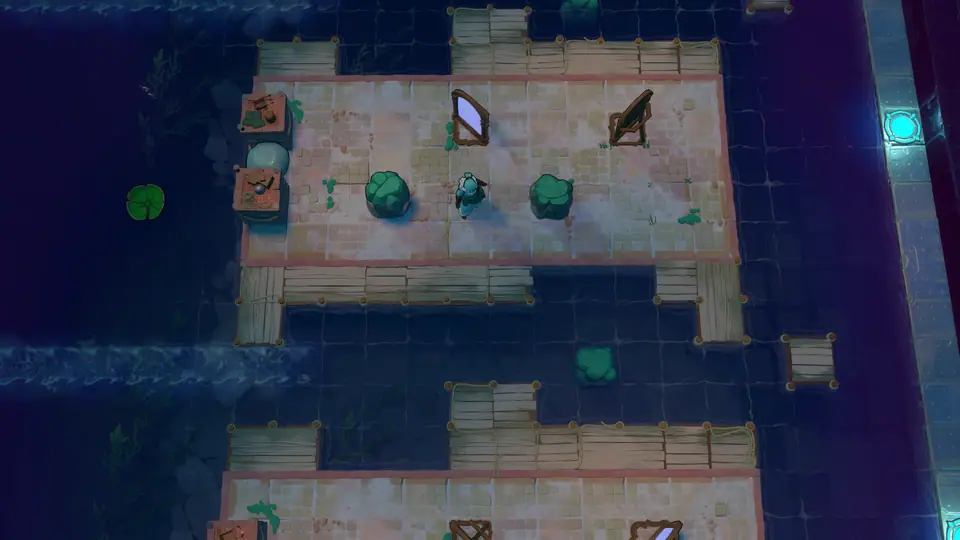 Mirrors and Rivers puzzle 8 in game