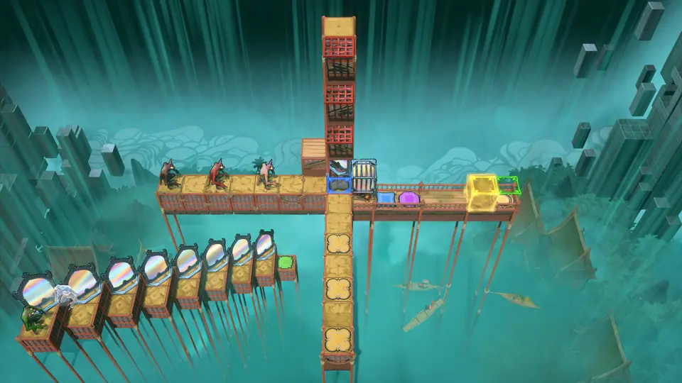 Mirrors as Obstacles puzzle 1 in game