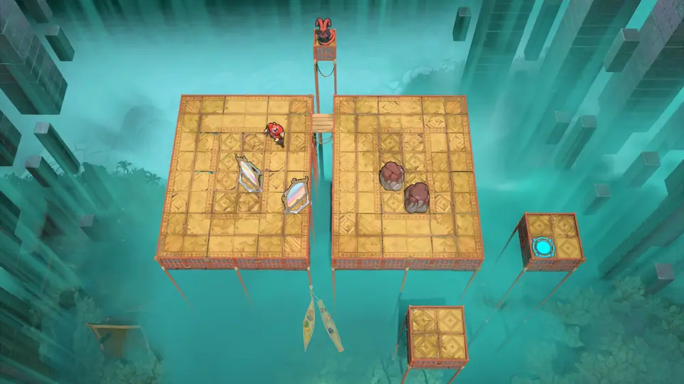 Mirrors as Obstacles puzzle 3 in game