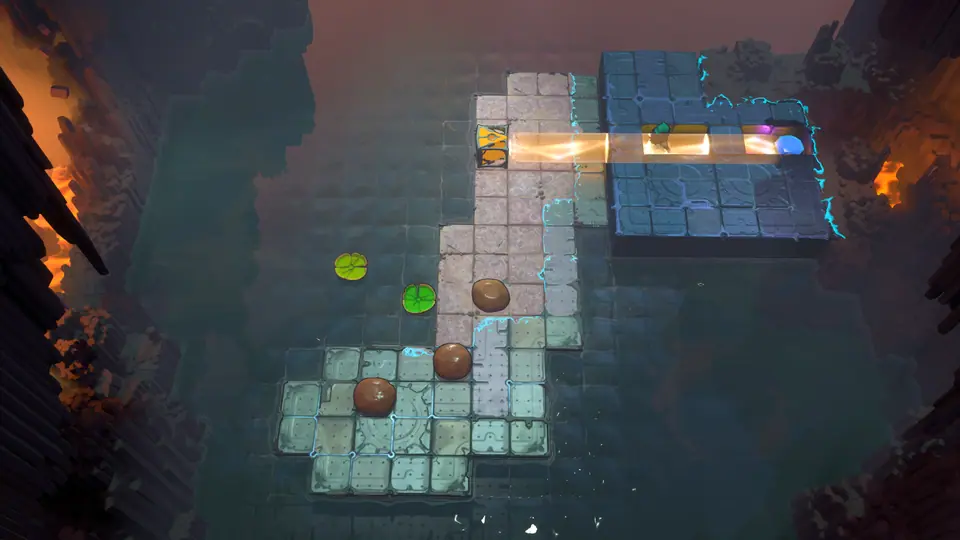 Skipping, Misc Beams puzzle 2 in game