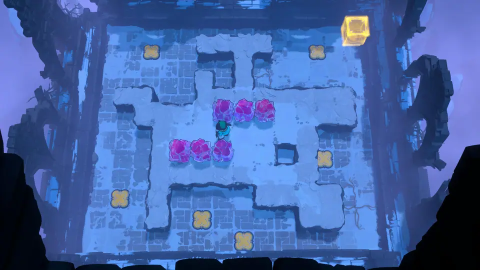 Stacks and Water puzzle 2 in game